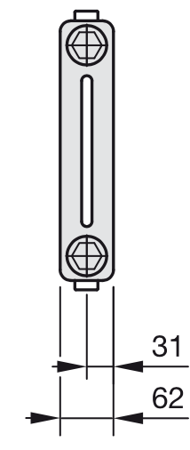Схема 2-трубчатого радиатора Zehnder