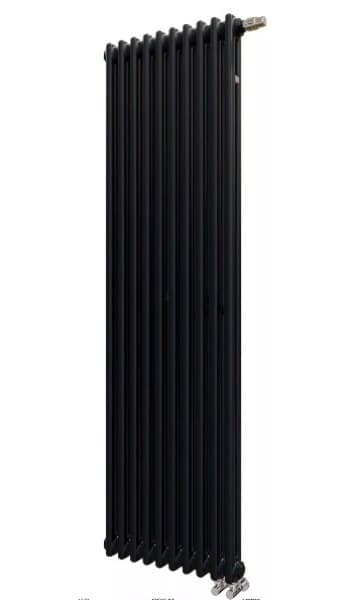 Радиатор Zehnder Charleston 2180, черный, нижнее подключение V001